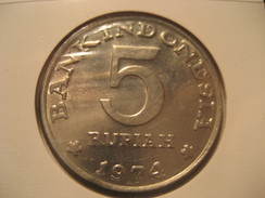 5 Rupiah 1974 Coin INDONESIA - Indonesia