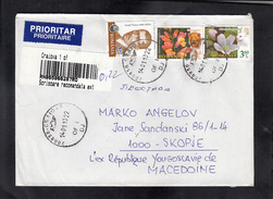 R-LETTER / ROMANIA MACEDONIA FLORA ** - Covers & Documents