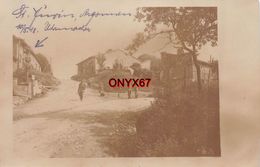 Carte Postale Photo Militaire Allemand SAINT-JUVIN (Ardennes-Argonne-Argonnen) Une Rue Du Village-Guerre-Krieg-14/18 - Autres & Non Classés