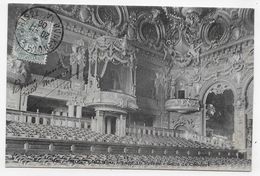 MONTE CARLO EN 1906 - N° 757 - SALLE DE CONCERT - LOGE DU PRINCE CACHET AMBULANT TRI FERROVIAIRE - CPA - Teatro De ópera