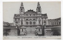 MONTE CARLO - N° 863 - FACADE DU THEATRE - CPA NON VOYAGEE - Operahuis & Theater