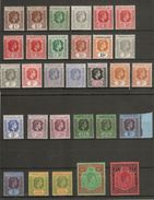 LEEWARD ISLANDS 1938 - 1951 SET OF 30 STAMPS SG 95/114b MOUNTED MINT MINIMUM Cat £433+ - Leeward  Islands