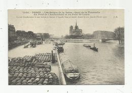 Reproduction D'une Cp , Bateaux , Péniches , Quai De La Tournelle , Pont De L'Archevéché , Paris, Cartes D'autrefois - Hausboote