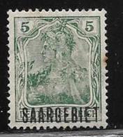 Saar, Scott # 41 Mint Hinged Germany Stamp, Overprinted, 1920 - Ungebraucht