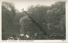 Berlin - Friedrichshain - Partie Am Schwanenteich - Foto-AK 30er Jahre - Verlag Ludwig Walter Berlin - Friedrichshain