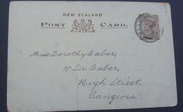 New Zealand 1903 One Penny Brown Prepaid Postcard - Postwaardestukken