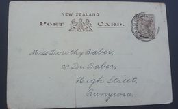 New Zealand 1903 One Penny Brown Prepaid Postcard - Entiers Postaux