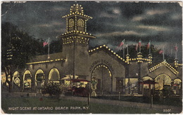 Night Scene At Ontario Beach Park - 'Japan Bazaar' , N.Y. - (USA) - 1912 - Rochester
