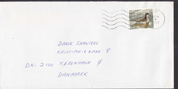 Iceland AKUREYRI 1989 Cover Brief KØBENHAVN Denmark 19.00 Kr Bird Vogel Oiseau Odinshani - Lettres & Documents