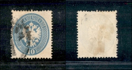 10037 LOMBARDO VENETO - 1863 - 10 Soldi Azzurro (39) - Molto Bello (120) - Sonstige & Ohne Zuordnung