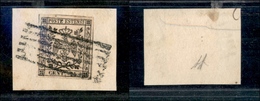 10070 MODENA - 1852 - 25 Cent Camoscio Chiaro (4) Su Frammento (90) - Autres & Non Classés