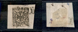 10078 MODENA - 1852 - 1 Lira Bianco (11) Su Frammento - Other & Unclassified