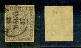 10123 PARMA - 1852 - 5 Cent Verdino (1b) Con Stampa Sgranata A Destra - Molto Bello - Diena (325+) - Sonstige & Ohne Zuordnung