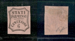 10133 PARMA - 1857 - Non  Emessi - 6 Cent Rosa Chiaro (1A) - Sonstige & Ohne Zuordnung