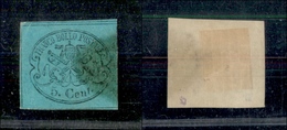 10169 PONTIFICIO - 1867 - 5 Cent Azzurro Verdastro (16) Usato (400) - Altri & Non Classificati