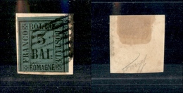 10190 ROMAGNE - 1859 - 3 Bai Verde (4) - Su Frammento - Corto In Basso (725) - Andere & Zonder Classificatie