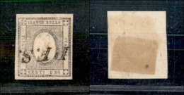 10229 SARDEGNA - 1861 - 1 Cent Grigio (19) Annullato P.F.S. - Usato - Other & Unclassified