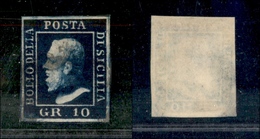 10254 SICILIA - 1859 - 10 Grana (12) - Riparato In Alto (900) - Autres & Non Classés