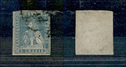 10269 TOSCANA - 1851 - 2 Crazie Azzurro Chiaro (5) Buoni Margini - Usato (250) - Sonstige & Ohne Zuordnung