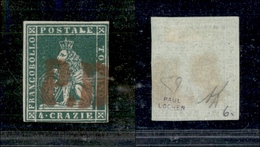 10285 TOSCANA - 1851 - 4 Crazie Verde Su Grigio (6) PD Rosso - Diena (275) - Other & Unclassified