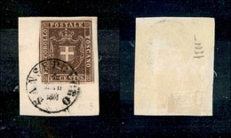 10320 TOSCANA - GOVERNO PROVVISORIO - 1860 - 10 Cent Bruno (19) S. Sepolcro Su Frammento (120) - Other & Unclassified