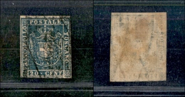 10331 TOSCANA - GOVERNO PROVVISORIO - 1860 - 20 Cent Azzurro (20) Ben Marginato - Usato (275) - Other & Unclassified