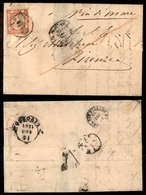 10349 REGNO - 5 Grana (21 - Napoli) Su Lettera Da Napoli A Firenze Del 13.8.61 - Piccola Finestratura Sull'indirizzo (67 - Andere & Zonder Classificatie