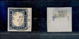 10354 REGNO - 1862 - 20 Cent (2) Bordo Di Foglio - Annullato Domaso (Pt.9) Su Frammento (460+) - Sonstige & Ohne Zuordnung