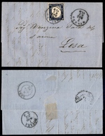 10355 REGNO - 1862 - Busta Affrancata Con 20 Cent (2) Da Milano A Lesa Del 7.5.1862 (200) - Other & Unclassified