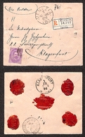 10401 REGNO - 1879 - 50 Cent Umberto (42) Isolato Su Raccomandata Da Venezia A Klagenfurt Del 3.10.86) - Sonstige & Ohne Zuordnung