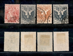 10443 REGNO - 1915/1916 - Pro Croce Rossa (102/105) - Serie Completa Di 4 Valori - Usati (165) - Sonstige & Ohne Zuordnung