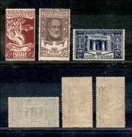 10461 REGNO - 1922 - Cinquantenario Mazzini (128/130) - Serie Completa Di 3 Valori - Gomma Integra (150) - Autres & Non Classés