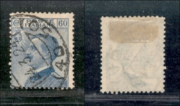 10493 REGNO - 1923 - 60 Cent Azzurro Michetti (157) - Usato (110) - Autres & Non Classés