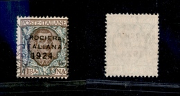 10499 REGNO - 1924 - 1 Lira Floreale Soprastampato Crociera Italiana (167) - Usato (600) - Autres & Non Classés