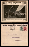 10518 REGNO - Floreale 25 Cent + 75 Cent (200+201) Su Busta Illustrata "Cantina Sociale Gries" Da Bolzano 13.1.1927 Per  - Other & Unclassified