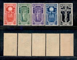 10556 REGNO - 1933 - Anno Santo (345/349) - Serie Completa Di 5 Valori - Nuovi Con Gomma (50) - Autres & Non Classés
