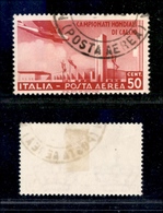 10559 REGNO - 1934 - 50 Cent Mondiali Di Calcio Posta Aerea (A69) - Usato (70) - Autres & Non Classés