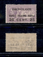 10594 REGNO - P. AEREA  - 1917 - 25 Cent Su 40 Violetto P. Aerea (2) - Ottimamente Centrato - Gomma Integra (225) - Sonstige & Ohne Zuordnung