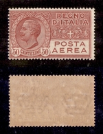 10601 REGNO - P. AEREA  - 1928 - 50 Cent Posta Aerea (2A) - Gomma Integra (60) - Sonstige & Ohne Zuordnung
