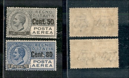 10610 REGNO - P. AEREA  - 1927 - PA Soprastampati (8/9) - Serie Completa Di 2 Valori - Gomma Integra (250) - Sonstige & Ohne Zuordnung