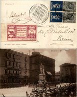 10634 REGNO - P. AEREA  - 1925 (28 Giugno) - Posta Aerea Eccezionale Livorno - Coppia Del 15 Cent Bitter Campari (1 Pubb - Autres & Non Classés