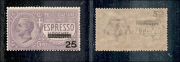 10641 REGNO - SERVIZI - 1917 - 25 Cent Su 40 Espresso Soprastampato (3) - Gomma Integra (150) - Autres & Non Classés