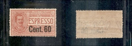 10645 REGNO - SERVIZI - 1922 - 60 Cent Su 50 Espresso (6) - Gomma Integra (175) - Autres & Non Classés