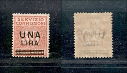 10671 REGNO - SERVIZI - 1925 - 1 Lira Su 30 Cent Servizio Commissioni (4) - Gomma Integra (75) - Autres & Non Classés