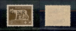 10749 REPUBBLICA SOCIALE - 1943 - GNR Brescia - 5 Cent (470/Il) - R Accostata (320) - Sonstige & Ohne Zuordnung