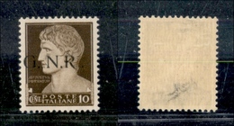 10756 REPUBBLICA SOCIALE - 1943 - GNR Brescia - 10 Cent (471/Il) - R Accostata (100) - Other & Unclassified