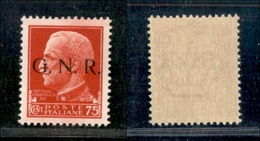 10787 REPUBBLICA SOCIALE - 1943 - GNR Brescia - 75 Cent (478/I) (200) - Autres & Non Classés