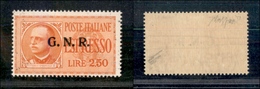 10818 REPUBBLICA SOCIALE - 1944 - GNR Verona - 2,50 Lire Espresso (20) - Gomma Integra - Cert.Caffaz (700) - Autres & Non Classés