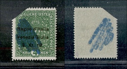 10946 OCCUPAZIONI - VENEZIA GIULIA - 1918 - Demonetizzati - 4 Kronen Verde (17) - Gomma Integra - Sonstige & Ohne Zuordnung