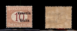 10950 OCCUPAZIONI - VENEZIA GIULIA - 1918 - 10 Cent Segnatasse Soprastampato (2e) - Soprastampa Fortemente Spostata A De - Sonstige & Ohne Zuordnung